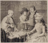 W 035
          <br/>
          Het bezoek aan de waarzegster
          <br/>
          <em>Waldorp, Jan Gerard (1740-1808)</em>